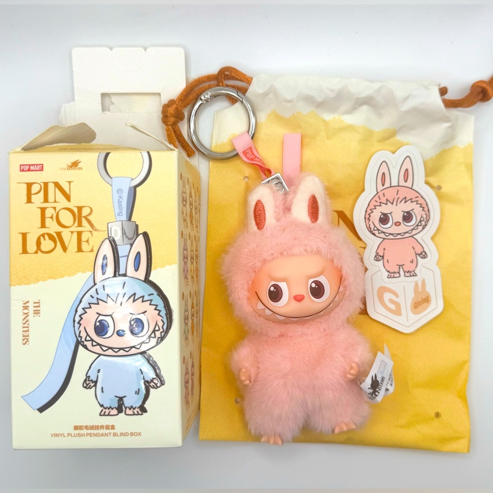 Pop Mart™ 100% Authentic Labubu Pin For Love Letter “G”-Giving